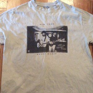 Brandy Melville John Galt New York Sound Money Cream T Shirt One Size